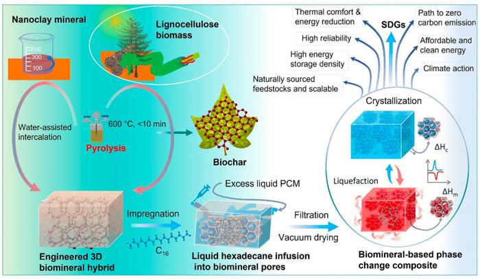 Engineered mineral-doped biochar-infused paraffin for synergistic enthalpy storage and enhanced thermal management