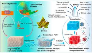 Engineered mineral-doped biochar-infused paraffin for synergistic enthalpy storage and enhanced thermal management