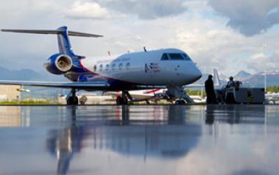 NSF's Gulfstream V Aircraft or HIAPER, in Anchorage, Alaska