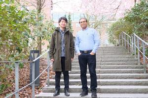 Yamashita with his longtime collaborator, Professor Saroj Dash