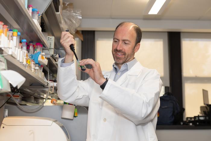 Jason McCarthy, Ph.D., in the laboratory