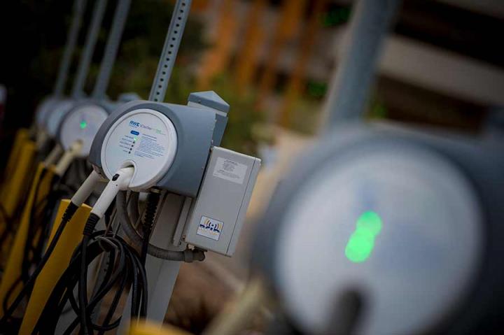 Picture of EV chargers