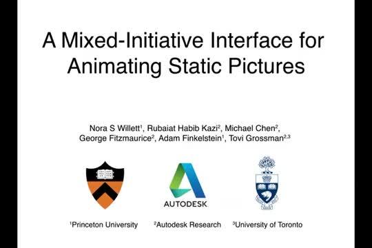 A User-Friendly Interface for Animating Static Pictures