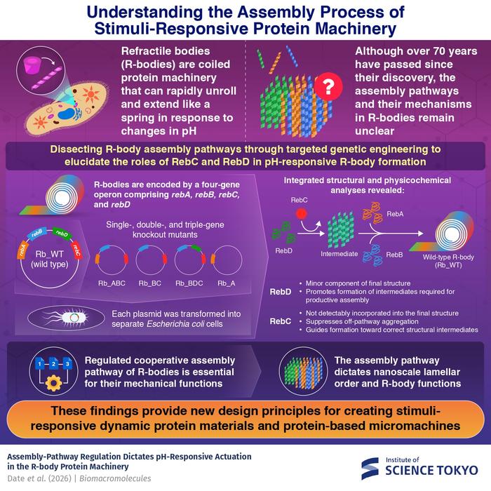 Understanding the assembly pathway of R-bodies