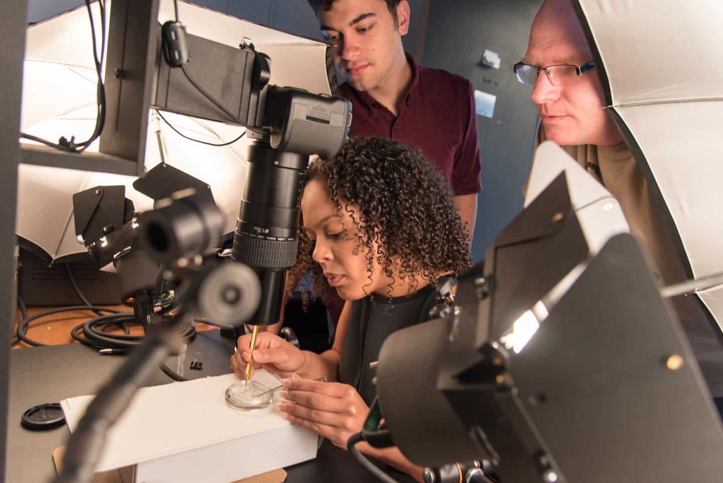 Photo: UVM Students and Professor in Lab