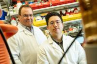 Rice Bioengineer Antonios Mikos and Graduate Student Jason Guo