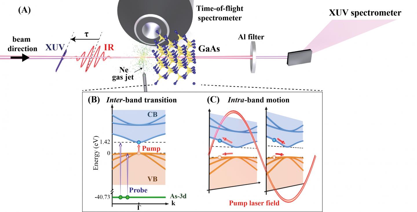 Scheme of the Experimental Pump-Probe Setup