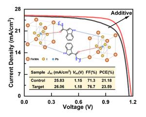 Impact of 1H-CBH on perovskite solar cells