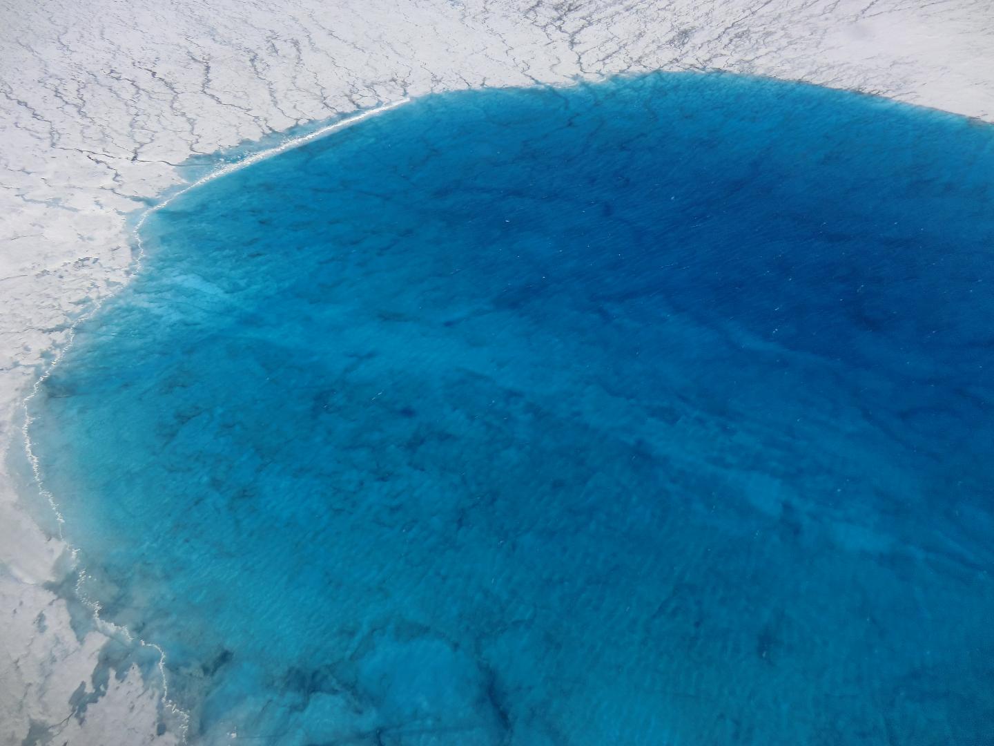 Surface lake on Greenland Ice Sheet