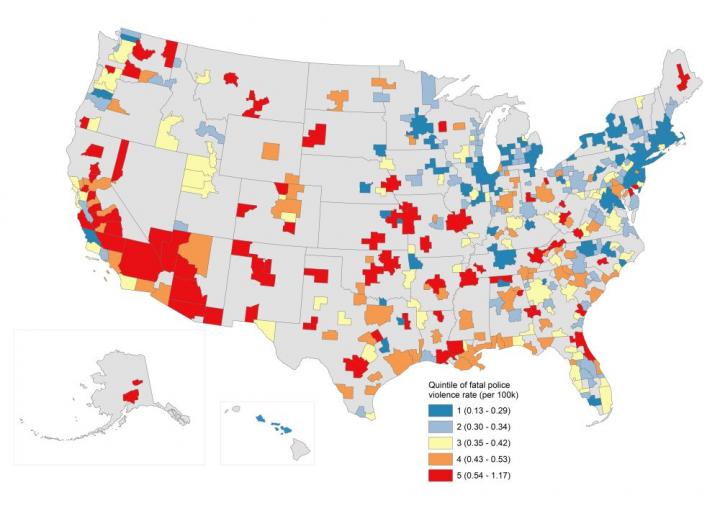 Analysis of rates of police-related fatalities finds significant race-related differences