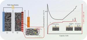 Lithium plating accurate detection of lithium-ion capacitors upon high-rate charging