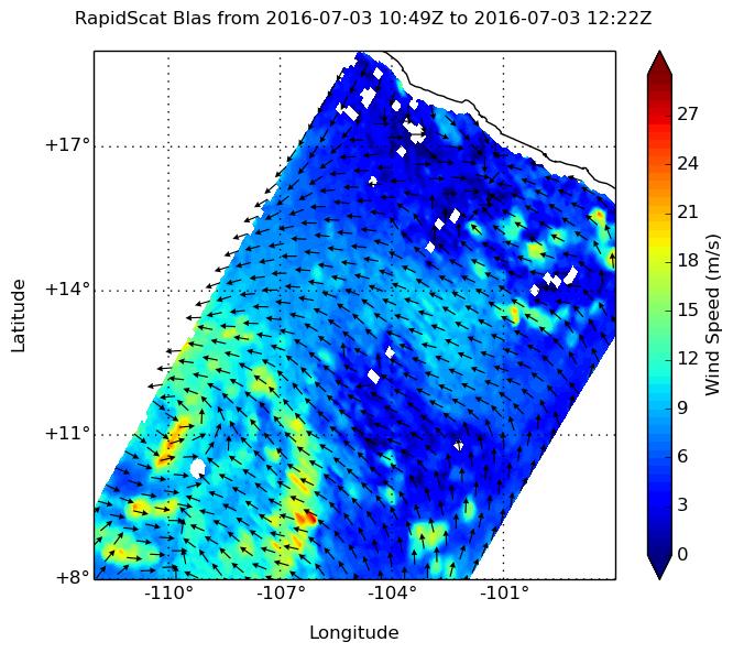 RapidScat Image of Blas