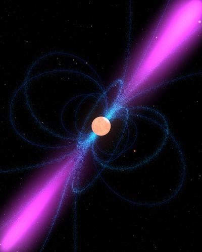 Artist Impression of a Pulsar