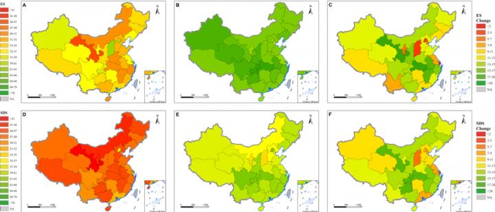 Figure 1. Regional ES and SDS