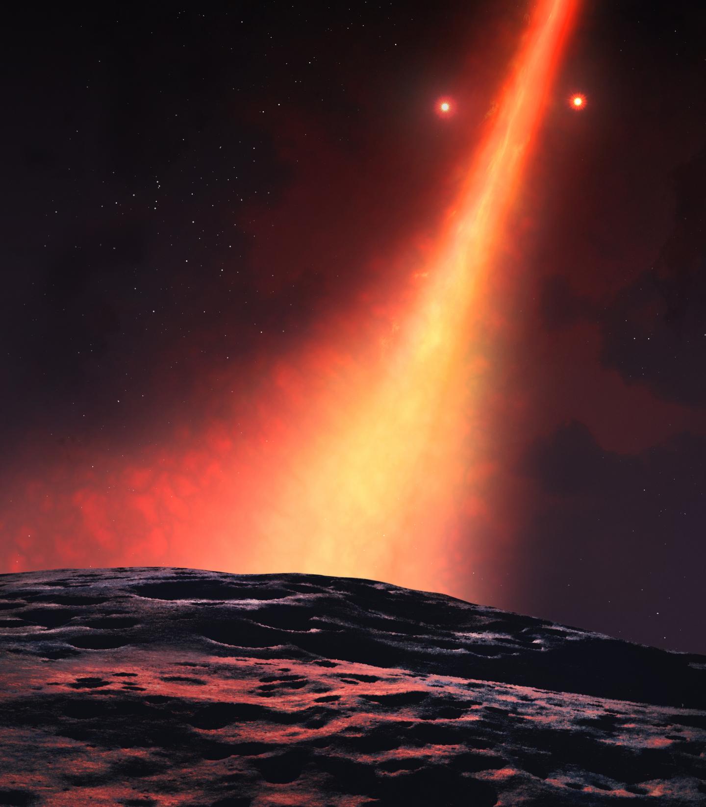 View from An Orbiting Planet