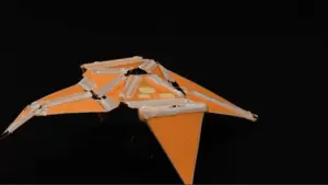 Folding crane