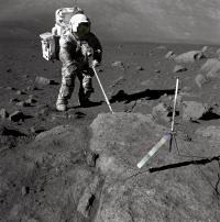 Schmitt Covered with Lunar Dirt