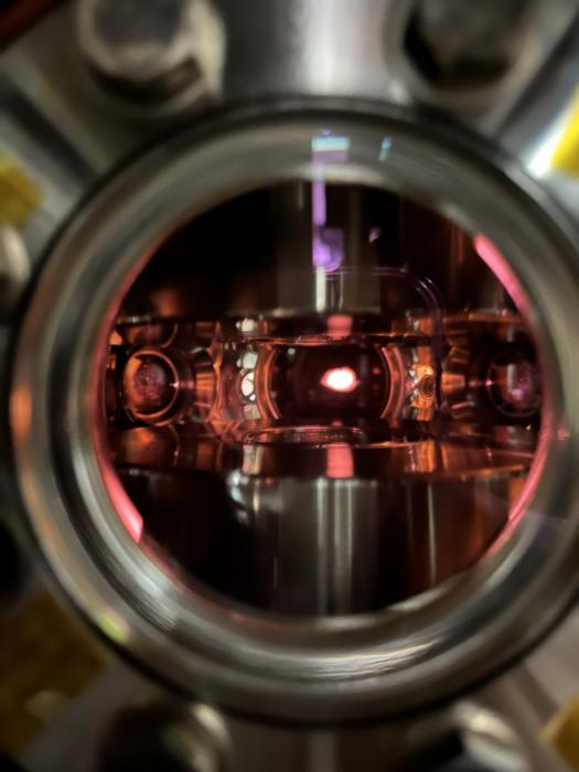 Potassium atoms in the magneto-optical trap