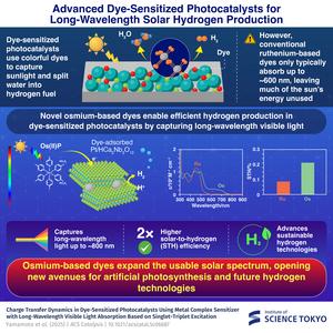 New Dye‑Sensitized Photocatalysts for Long‑Wavelength Solar Hydrogen Production