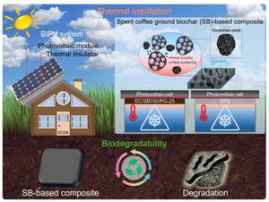 Highly porous biochar from spent coffee ground for fully green thermal insulating composites with thermal conductivity of 0.04 W m−1 K−1
