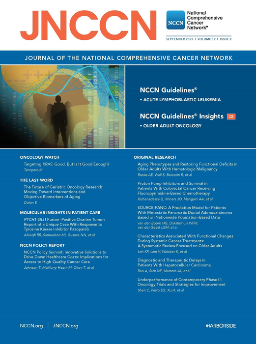 JNCCN September 2021 Cover