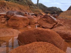 A view of a hot spring