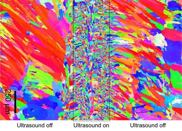 Printing with Ultrasound on and Off