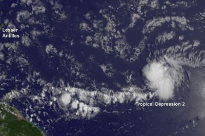 GOES Image of TD2