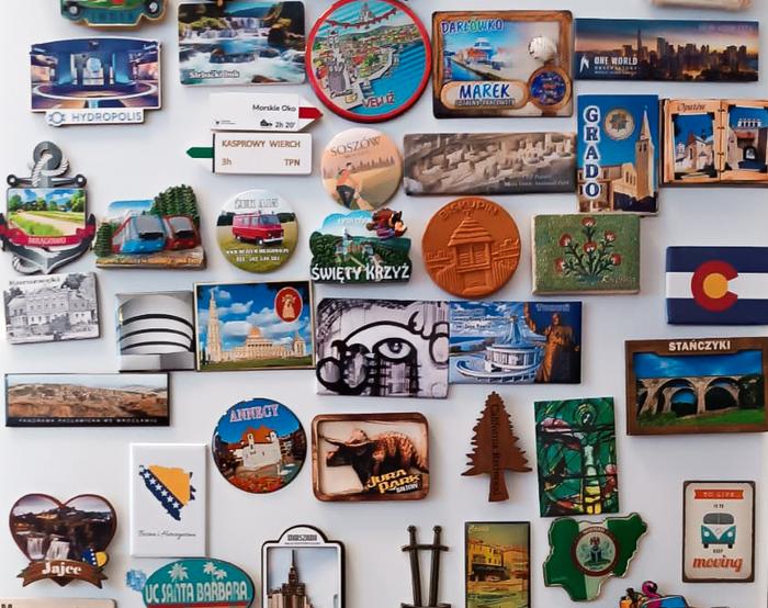 Magnets - a common travel souvenir