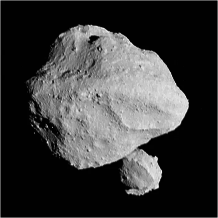 "Moonrise" of Dinkinesh's Satellite