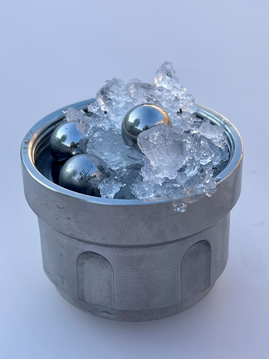 Part of the set-up for creating medium-density amorphous ice