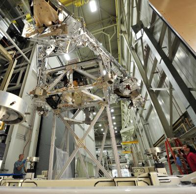 Giant Erector Set Supports Webb Telescope Test Component