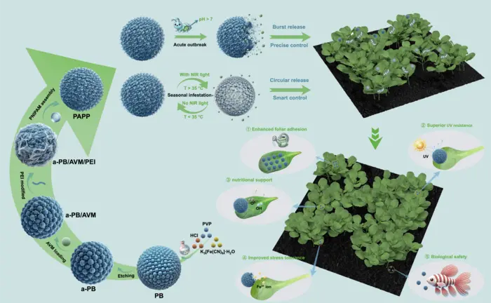 Bioinspired Dual-Phase Nanopesticide Enables Smart Controlled Release