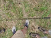 Feet near Soil Core