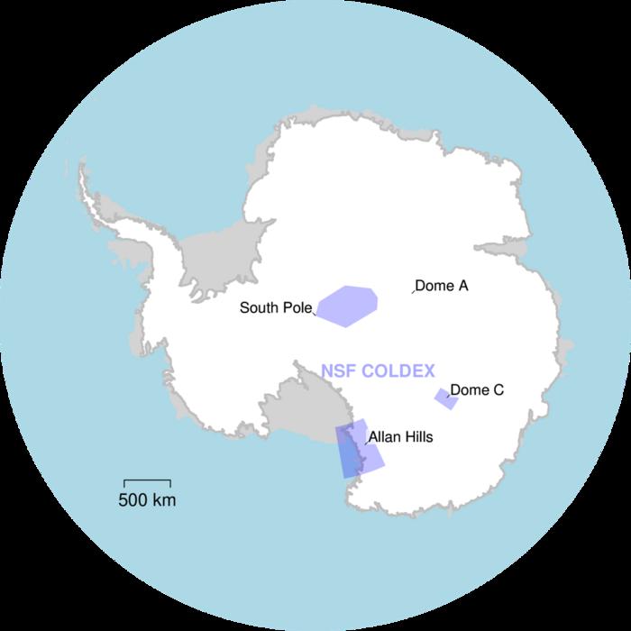 COLDEX surveying map