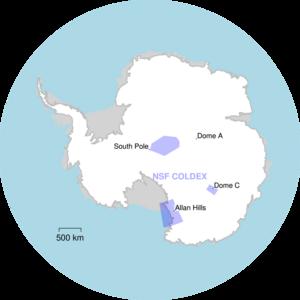 COLDEX surveying map