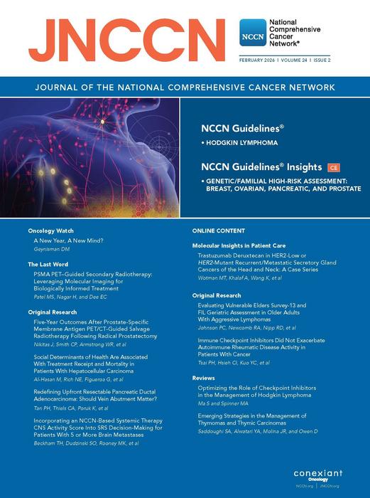 Cover, JNCCN February 2026