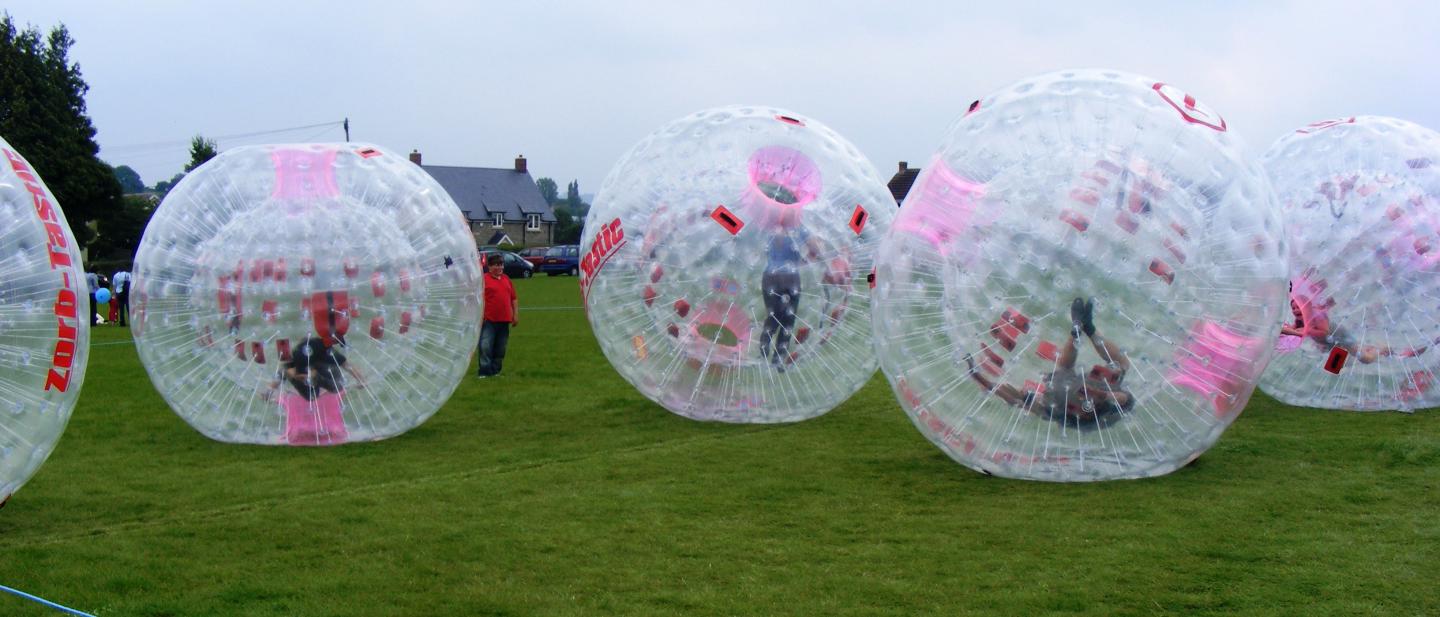 Zorbs at the Chew Stoke Harvest Home 2010