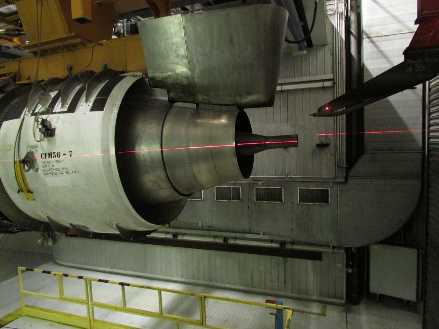 Turbine Engine at Testing Facility