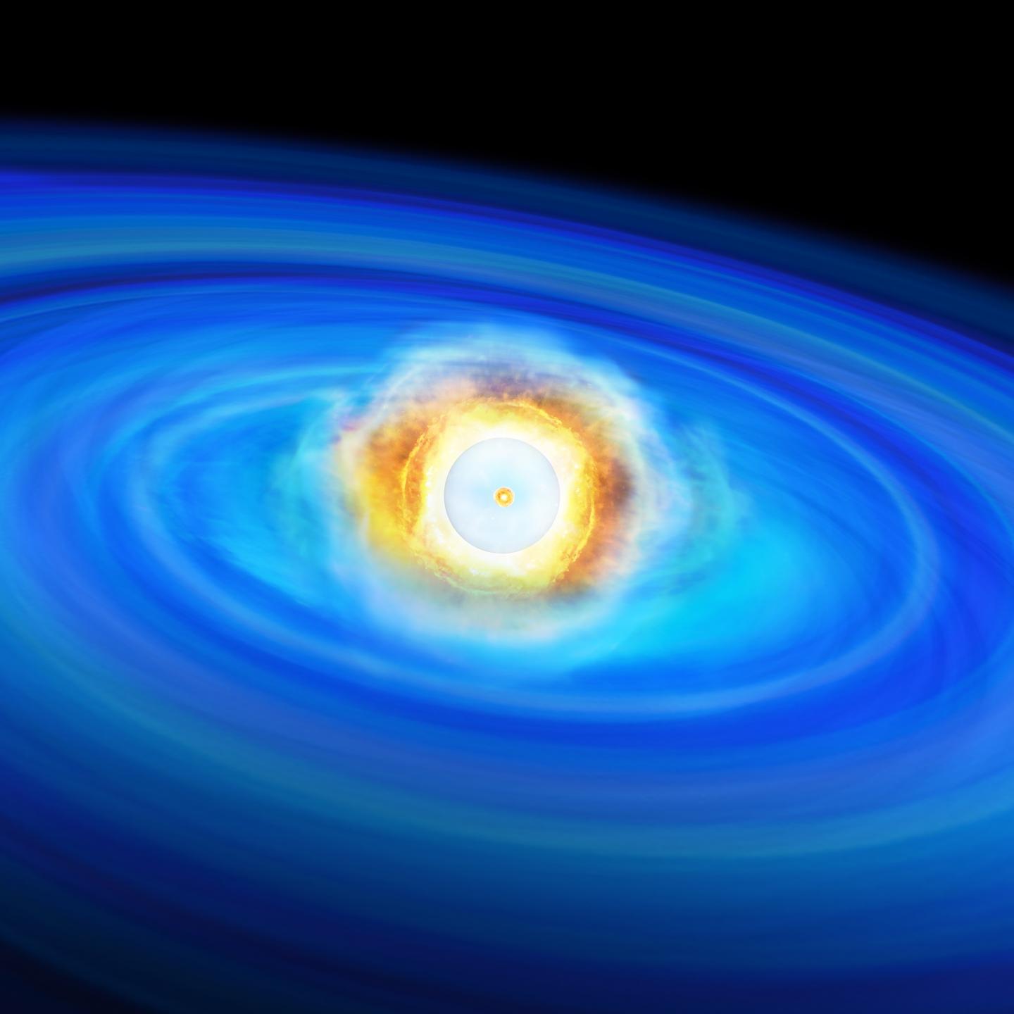 Artist's Impression of the Supernova Explosion