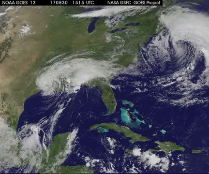 GOES Video of Harvey
