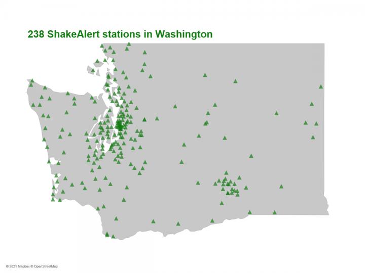 Seismic station map
