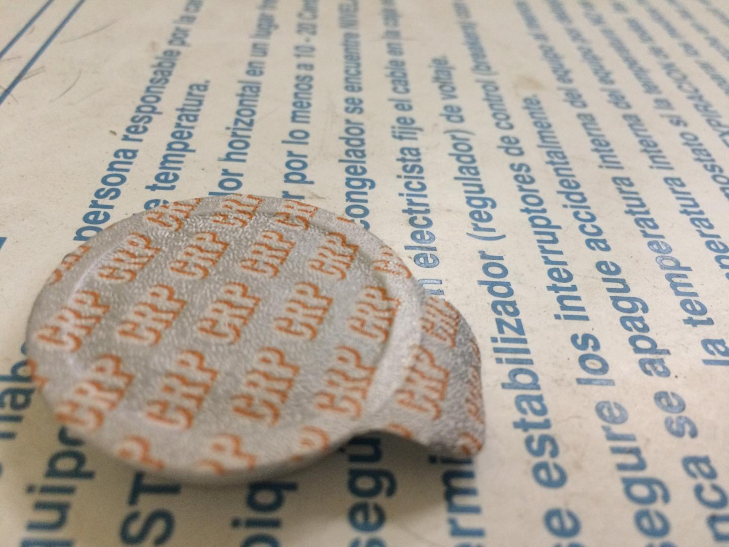 Part of C-Reactive Protein (CRP) Test Kit