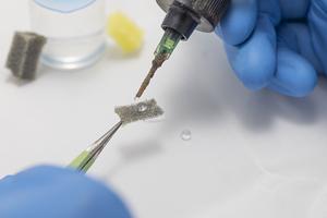 Water-repellent coating demonstration
