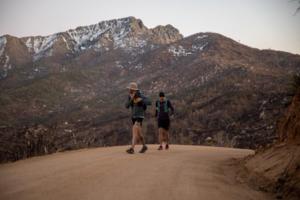 Study participant en route to a speed record on the Arizona Trail