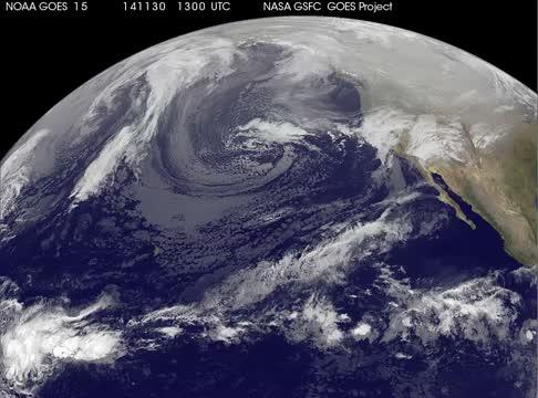 Satellite Time-Lapse Movie Shows California Soaker