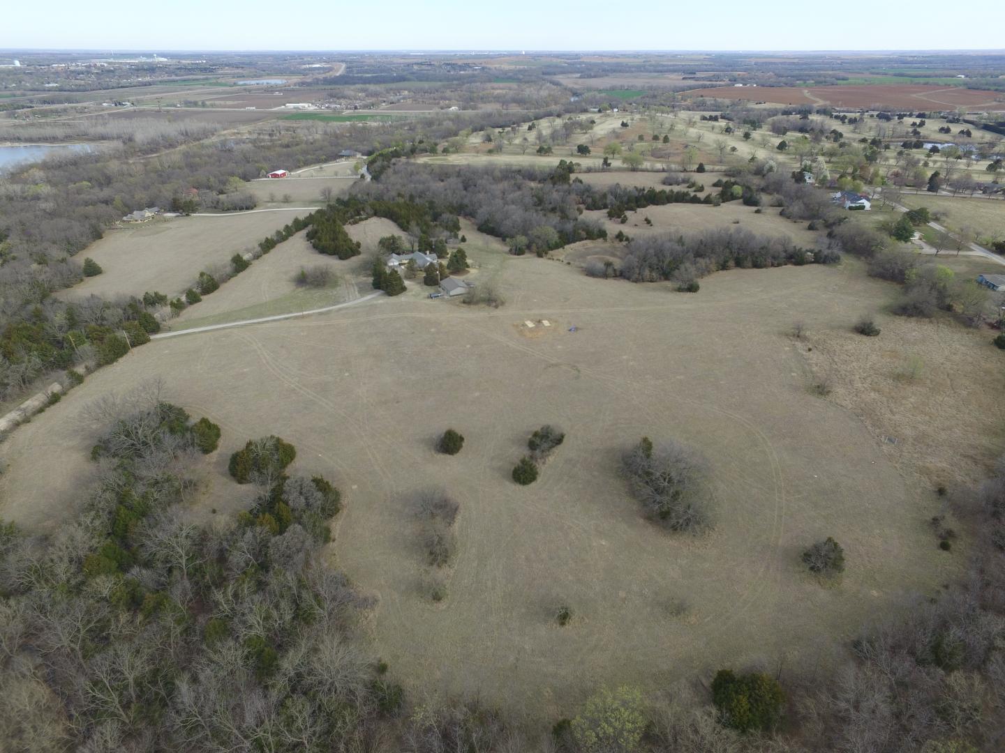 Aerial view of the site.