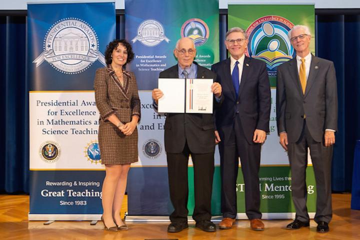 NJIT Professor Emeritus Receives Presidential Award for Science, Mathematics & Engineering Mentoring