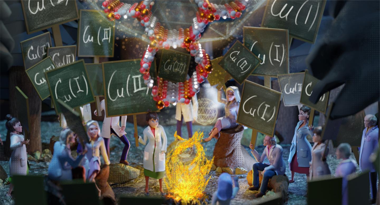 Chemists voting on the oxidation states of metal-organic frameworks.