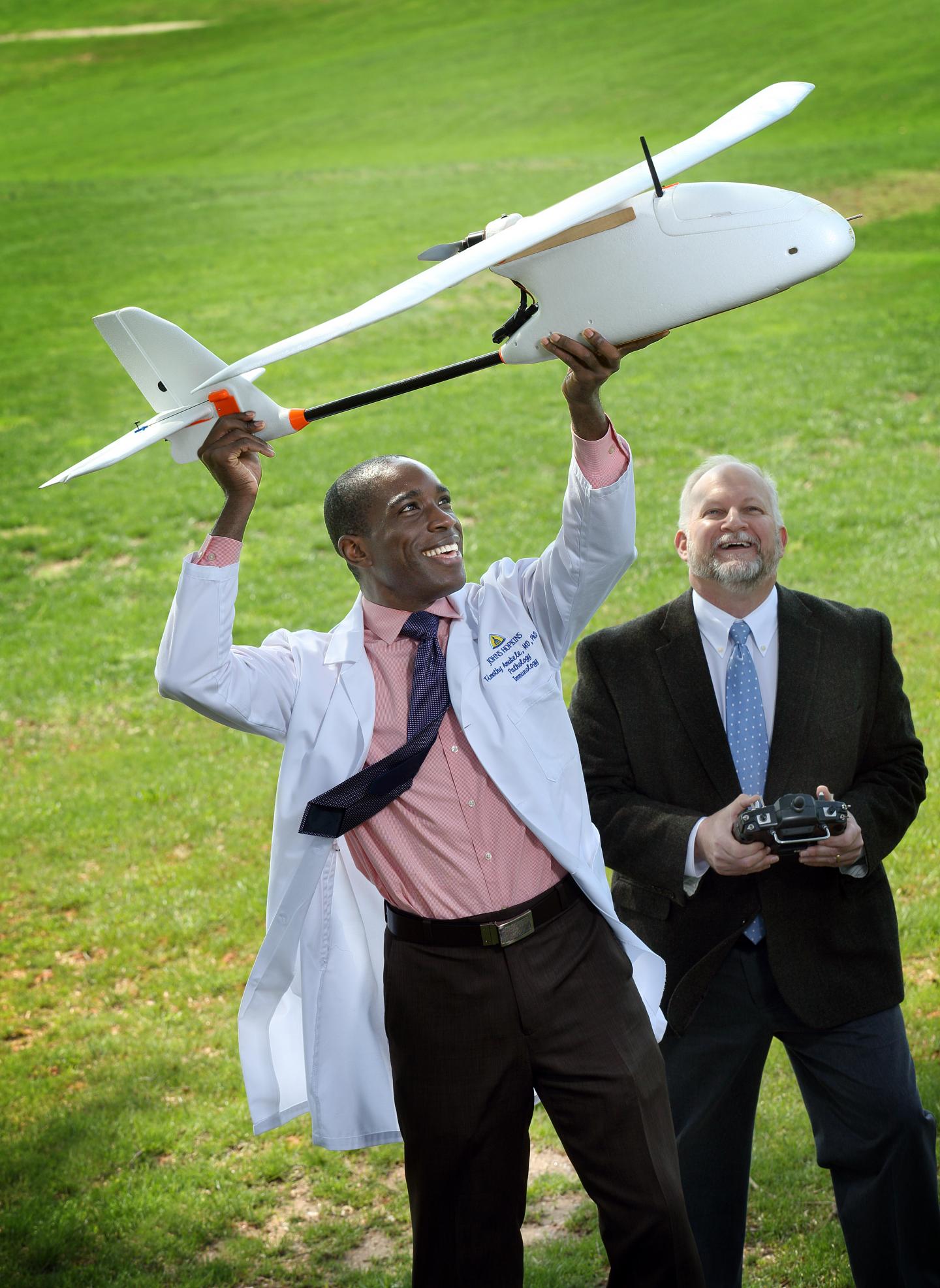 Timothy Amukele and Robert Chalmers, Johns Hopkins Medicine